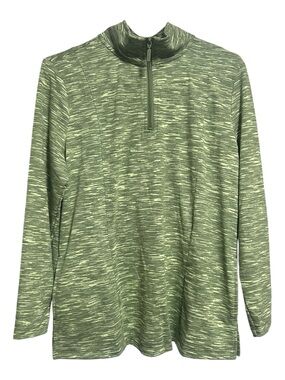NWOT D&Co Active Green Quarter-Zip Shirt